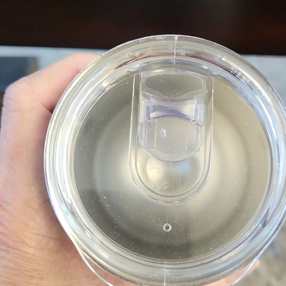 White Tumbler with Rhinestone 'Mrs.' Design